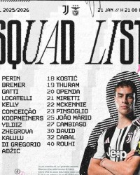 天博体育登录入口-尤文公布战本菲卡大名单：伊尔迪兹、洛卡特利、小孔塞桑在列